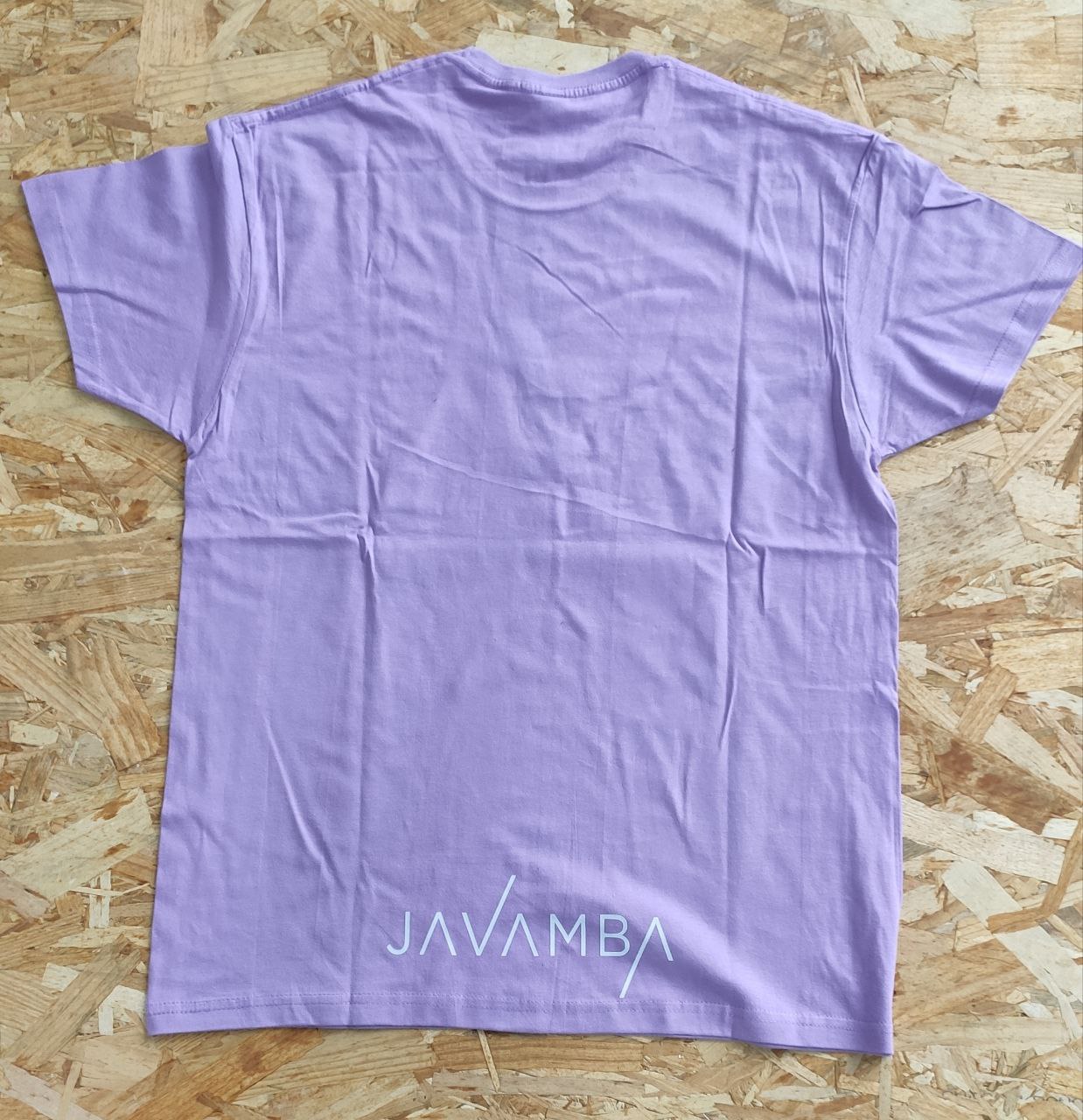 Camiseta Violeta Logo JAVAMBA Blanco