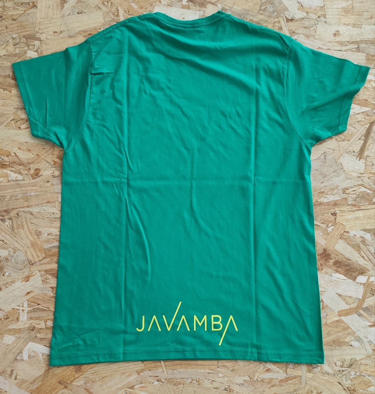 Camiseta Verde Logo JAVAMBA Amarillo