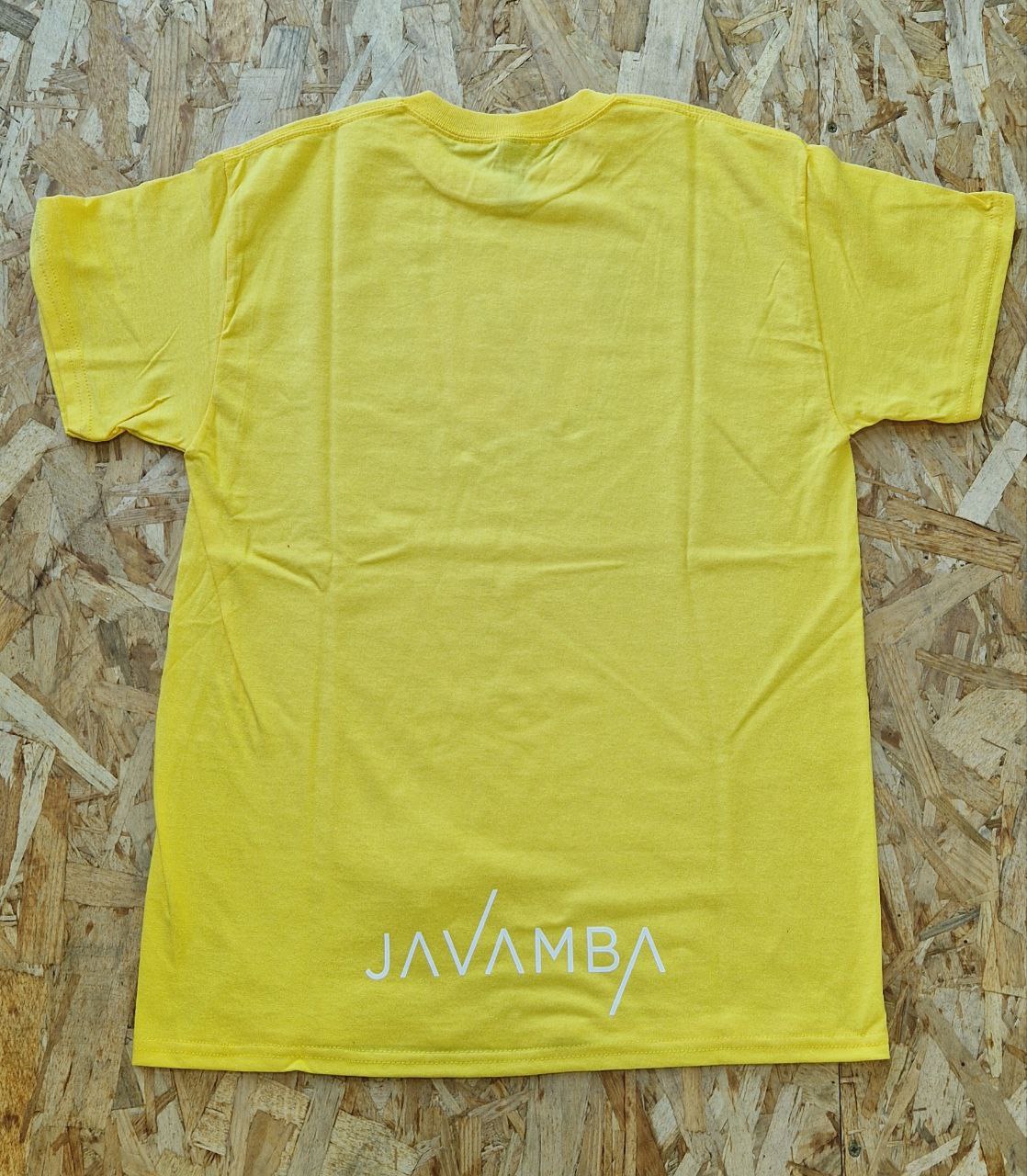 Camiseta Amarilla Logo JAVAMBA Blanco