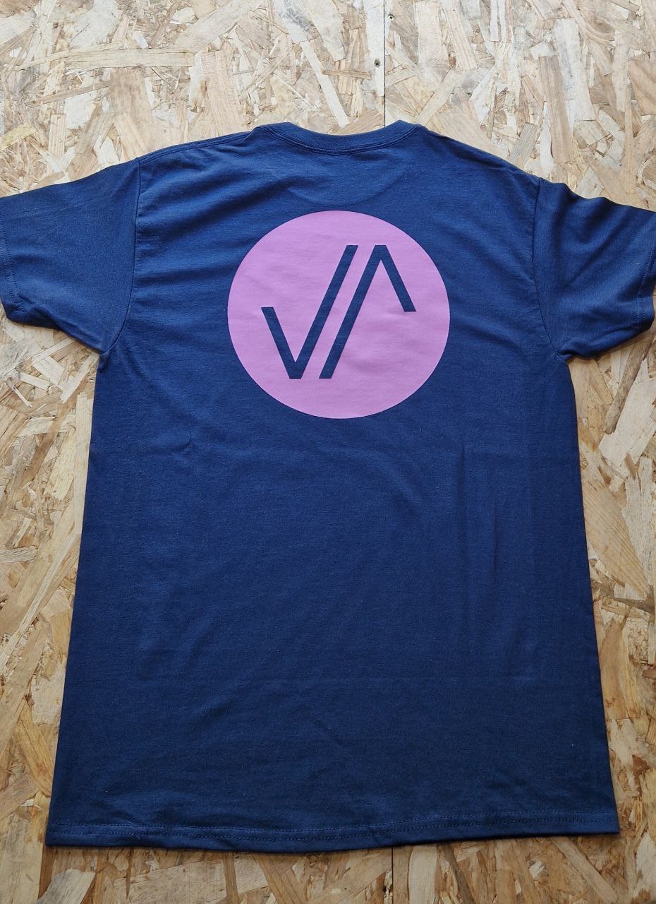 Camiseta Azul Marino JAVAMBA Rosa